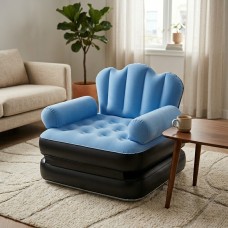 Надуваем разтегателен син фотьойл SuperSofa 5-в-1: Легло, шезлонг и диван в едно TV720 Надуваем разтегателен син фотьойл SuperSofa 5-в-1: Легло, шезлонг и диван в едно TV720