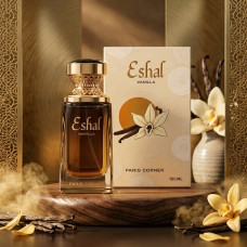 Дамски парфюм Paris Corner Eshal Vanilla, 100 мл – Сладък и чувствен аромат с нотки на захар, жасмин и карамел Дамски парфюм Paris Corner Eshal Vanilla, 100 мл – Сладък и чувствен аромат с нотки на захар, жасмин и карамел