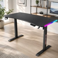 Гейминг бюро - LED RGB, Регулируема височина, 140см Гейминг бюро - LED RGB, Регулируема височина, 140см