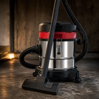 Прахосмукачка KraftRoyal 601-B20 за сухо и мокро почистване - 1200W, 20L, неръждаем резервоар, функция издухване Прахосмукачка KraftRoyal 601-B20 за сухо и мокро почистване - 1200W, 20L, неръждаем резервоар, функция издухване
