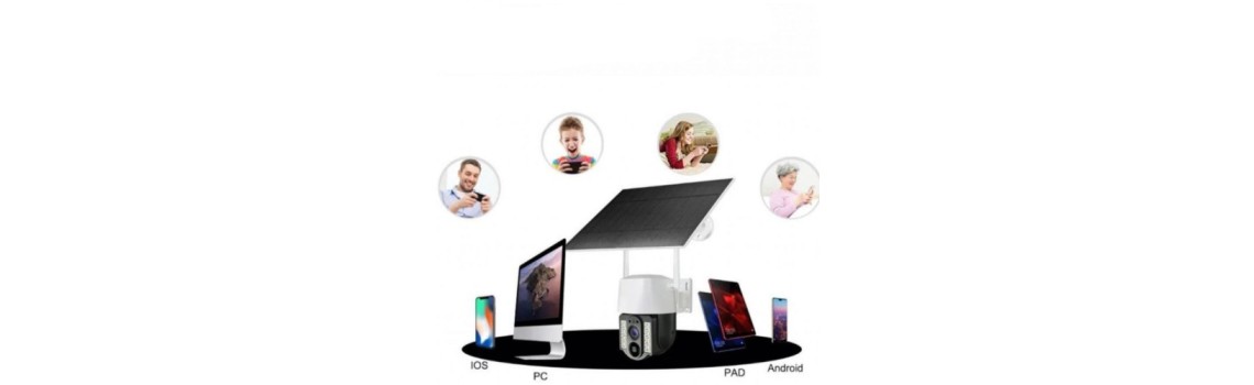 WiFi соларна камера 4G SIM карта, 8MP V380 VC3-4G
