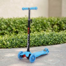 Детска тротинетка 21st Scooter със светещи колела, сгъваема, до 50кг – Синя Детска тротинетка 21st Scooter със светещи колела, сгъваема, до 50кг – Синя